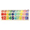 Liczydlo drewniane sorter cyfry montessori 3w1 13x36cm 148847