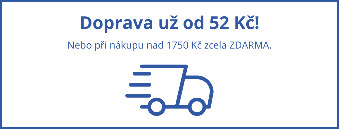 Doprava od 52 Kč nebo zcela ZDARMA!