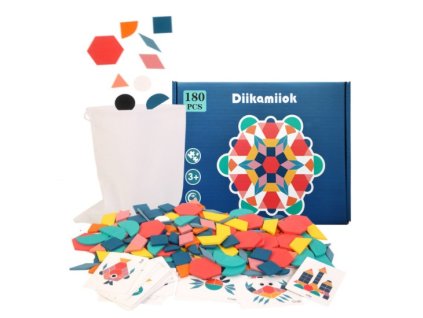 Dřevěné montessori puzzle 180 ks