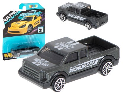 Kovový pickup resorak šedý 7cm