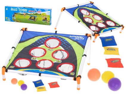 Hod na cíl pomocí dovednostní hry Bag Darts