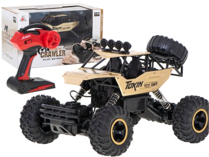 RC Rock Crawler 1:12 4WD Kovový Zlatý Terénní Vozidlo