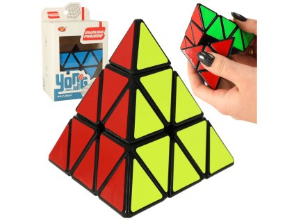 PYRAMINX kostka 9,7 cm - Puzzle pro logické myšlení