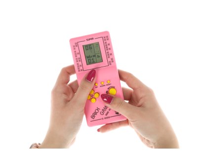 Elektronická Tetris 9999in1 růžová