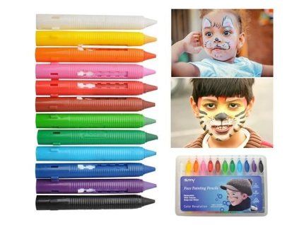 23316 23316 barevne pastelky pro malovani na oblicej 12 ks