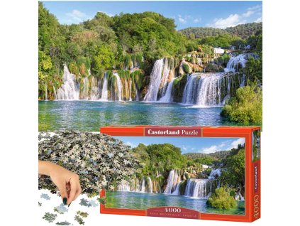 CASTORLAND Puzzle - Vodopády Krka, Chorvatsko 4000 ks