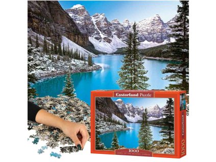 CASTORLAND Puzzle - Klenot Skalistých hor, jezero Kanada 1000 ks