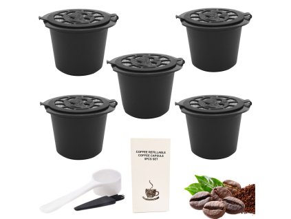 2732 6 ekologicke opakovane plnitelne kavove kapsle s filtry