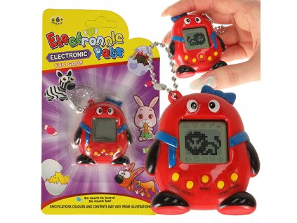 Hračka Tamagotchi elektronická hra - červené zvířátko