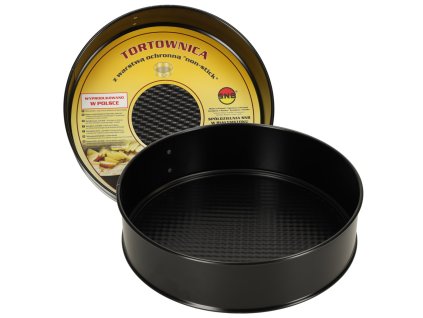 Pečicí forma s odnímatelným okrajem 24 cm černá