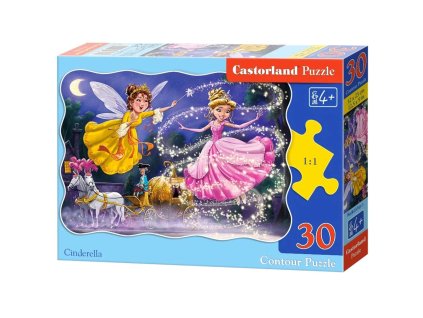 CASTORLAND Puzzle 30 dílků - Popelka 4+
