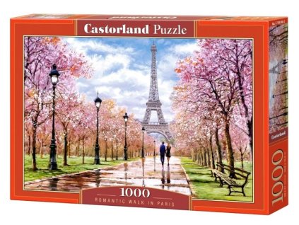 CASTORLAND Puzzle 1000 dílků Romantická procházka v Paříži 68x47cm