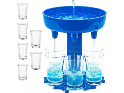 Originální skleněný dávkovač alkoholu na večírky
