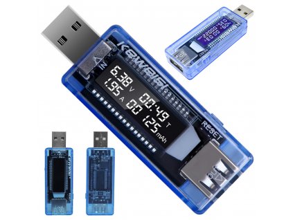 Multifunkční USB 3.0 měřič proudu a napětí s vysokou přesností