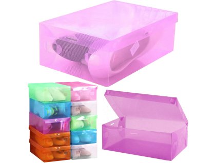 Transparentní úložný box na boty pro úsporu místa