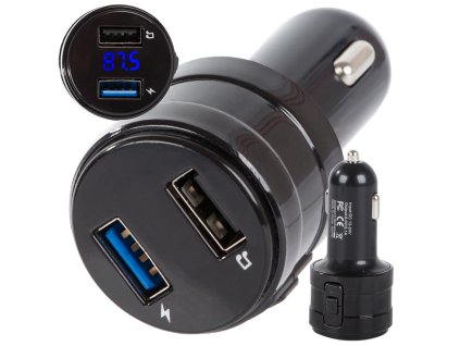 Bezdrátový FM Transmitter do Auta s USB a Bluetooth