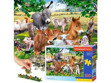 Puzzle CASTORLAND 100ks - Na farmě