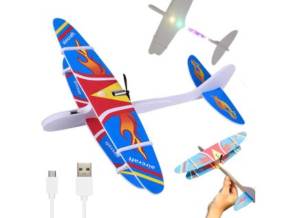 Polystyrenové osvětlené letadlo kluzák na usb