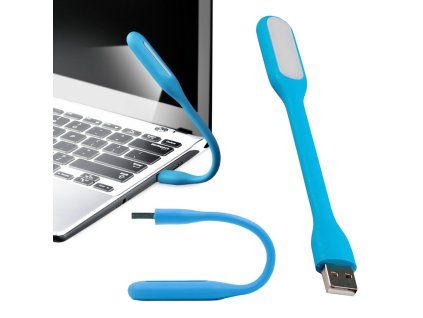 59909 silikonova flexibilni usb lampa pro notebook 6 vedla silna