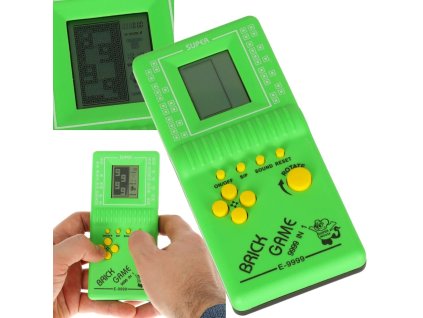 Elektronická hra Tetris 9999in1 Green Cestovní Zábava