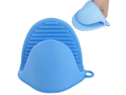 Silikonová modrá kuchyňská rukavice Paw Gripper – tepelně odolná