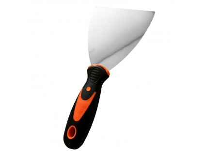 Špachtle nerezová, s gumovou, ergonomickou rukojetí 4"