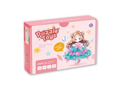 Kreativní sada tvoření z pestrobarevných látek - Puzzle Toys