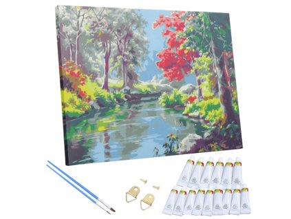 Malování podle čísel 30x40 cm - Divoká řeka