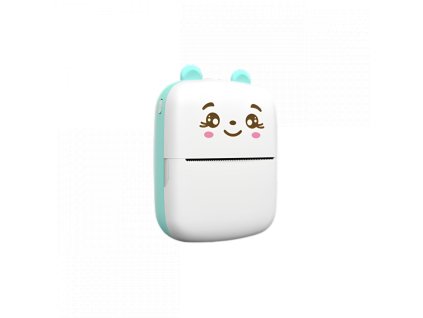 Přenosná mini termo tiskárna pro iPhone a Android - modrá