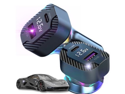 65859 4 eng pl fast car charger usb c 30w and usb a 15w for cigarette lighter socket 6119 2