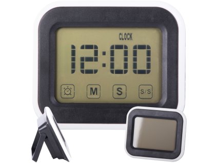 67642 eng pl electronic clock digital alarm clock lcd alarm display standing alarm 6660 1