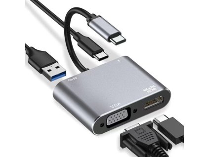 69067 multifunkcni adapter usb c hdmi vga usb 3 1