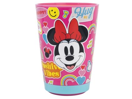 Bezpečný plastový kelímek 470 ml - Minnie Mouse Flower Power