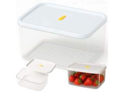 Kontejner na potraviny s víkem hermetický organizér do kuchyně 2,5 l