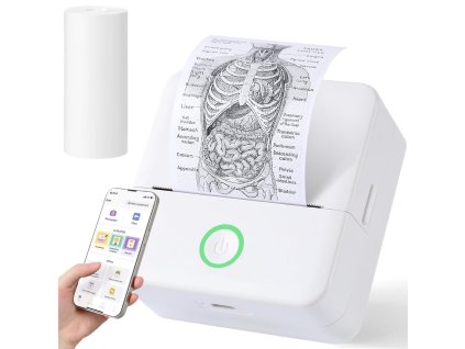 Mini bezdrátová termální tiskárna přenosná tiskárna na fotografie a poznámky