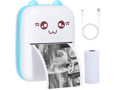 Mini bezdrátová termální tiskárna přenosná na fotografie a poznámky