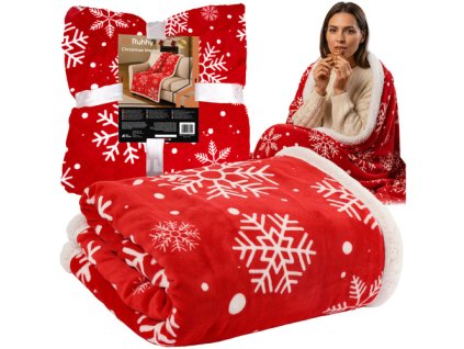 Flanelová vánoční deka 1,3x1,7m Ruhhy 26611