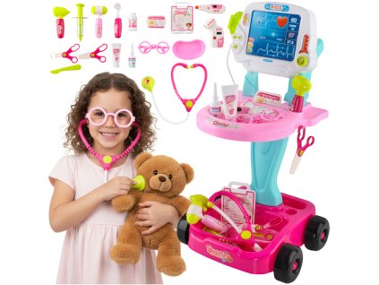 Sada Little Doctor - Růžový kočárek 26556