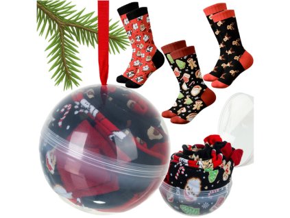 Vánoční ponožky - 3 ks, velikosti 38-43 Ruhhy 26438