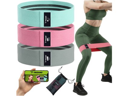 Sada posilovacích gum - 3 ks Trizand 25876