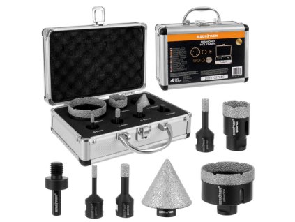 Diamantové děrové pily - sada 7 kusů Bigstreen 27080