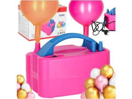 Pompka do balonow elektryczna mocna na 2 balony 2 dysze pompujace 178430