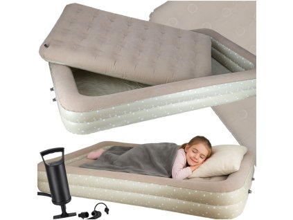 Materac dmuchany do spania dla dzieci jednoosobowy lozko pompka 176583