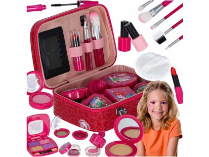 Kuferek zestaw kosmetykow do makijazu i paznokci makeup dla dzieci 22 elementy 178150
