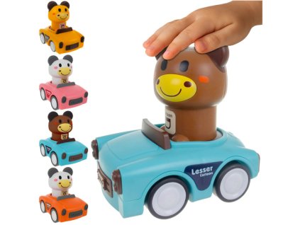 Senzorická hračka - autíčka se zvířátky 26728
