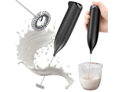 Ruční elektrický nástroj na šlehání mléka do kávy mini mixér šlehač šlehačka