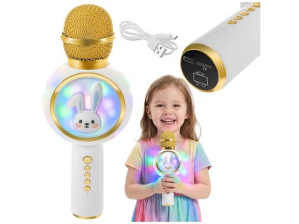 Bezdrátový karaoke mikrofon Izoxis 27047 bílý