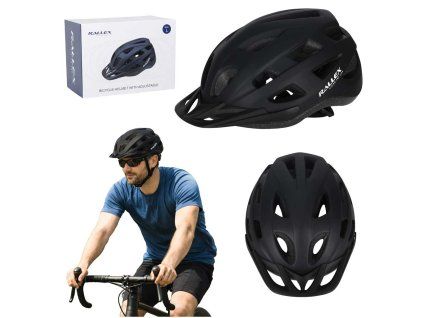 Cyklistická nastavitelná přilba RALLEX - černá L 58-62cm
