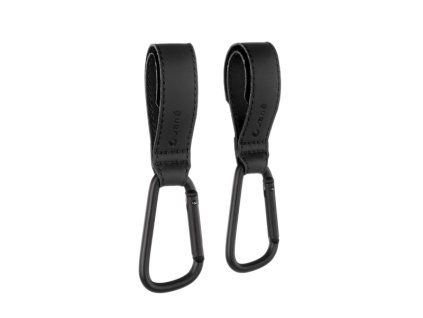 Úchyty na kočárek 2 ks Black