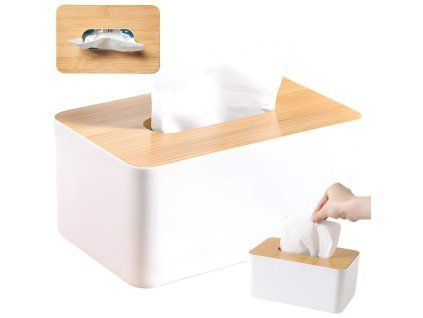 Box na kapesníky, organizér, bambusový kapesníček